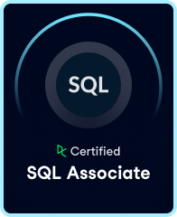 SQL associate certificate badge 